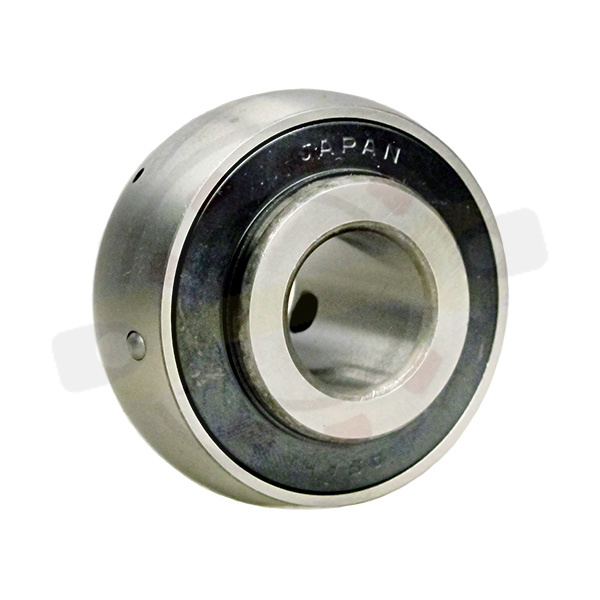 Подшипник 17х47х31/17 мм, шариковый с круглым отверстием на вал 17 мм, сферическое наружное кольцо. Артикул UC203 (Asahi) - детальная фотография