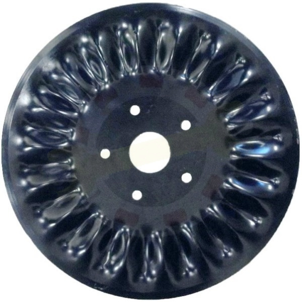 Диск сошника волнистый, диаметр 16" дюймов, 5 отверстий под болты, толщина 4 мм. Артикул P72360 (Kabat)