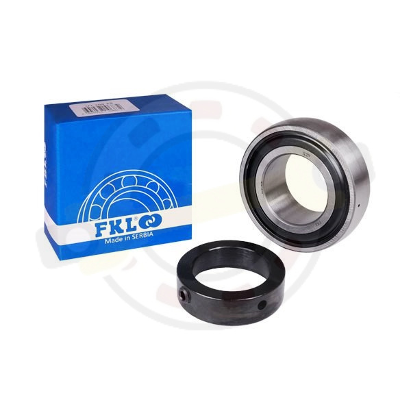 Подшипник 55х100х48,4/25 мм, шариковый с круглым отверстием на вал 55 мм, усиленное уплотнение. Артикул UY211-SF (FKL)