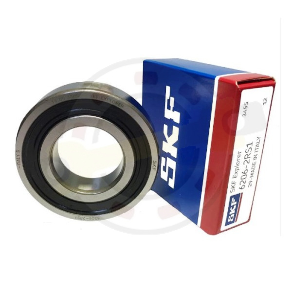 Подшипник 30х62х16 мм, шариковый однорядный на вал 30 мм, закрытый. Артикул 6206-2RS1 (SKF)